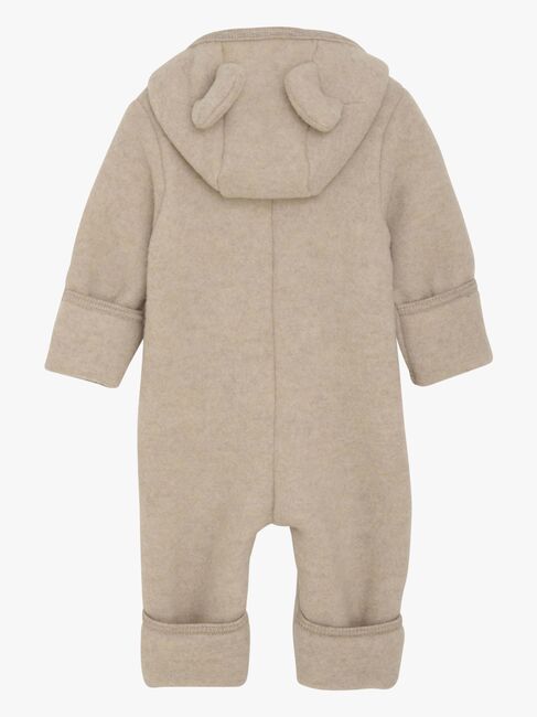 Huttelihut Overall Merinoull med Öron, Camel Melange