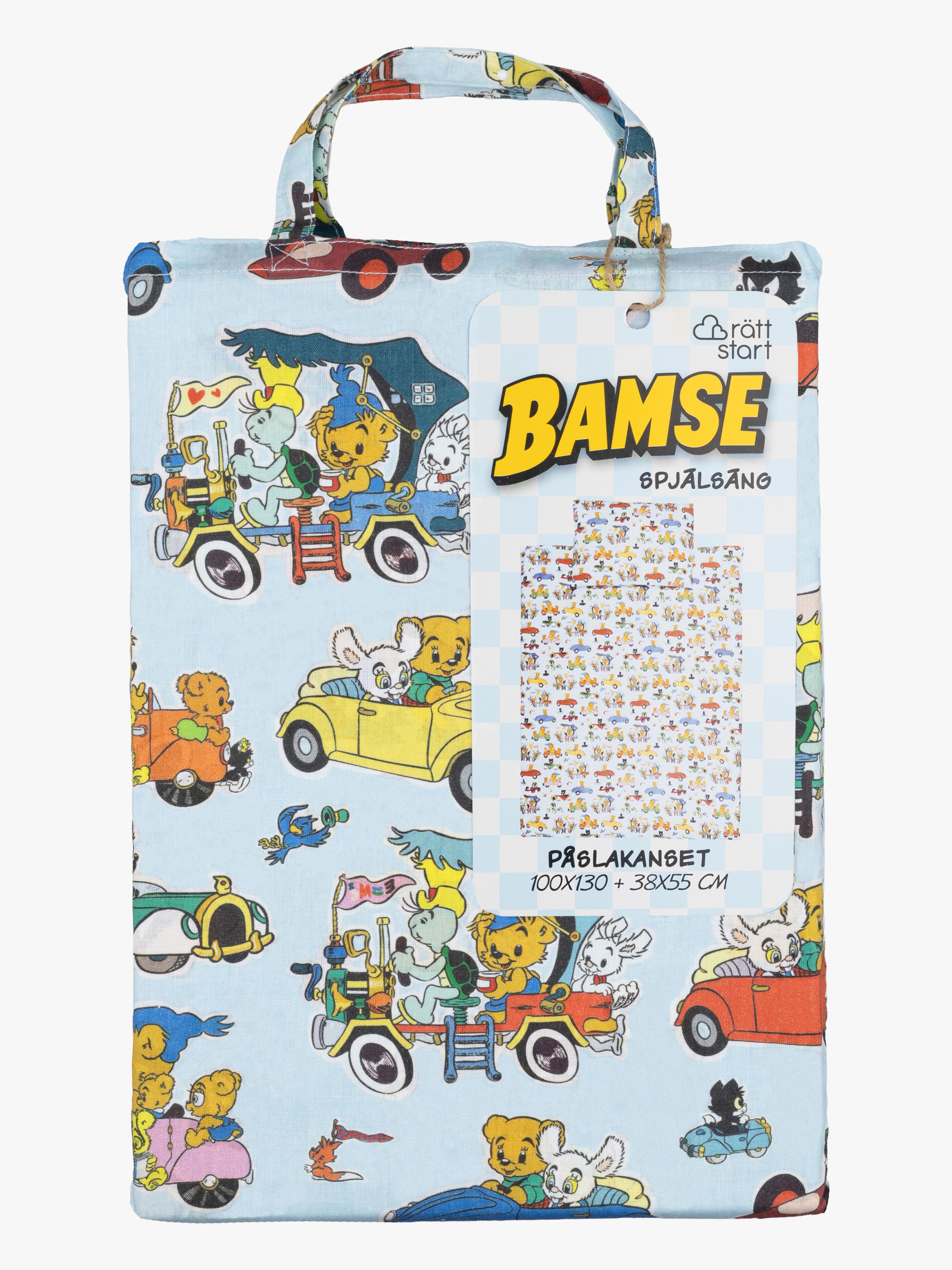 Bamse Bäddset Spjälsäng 100x130
