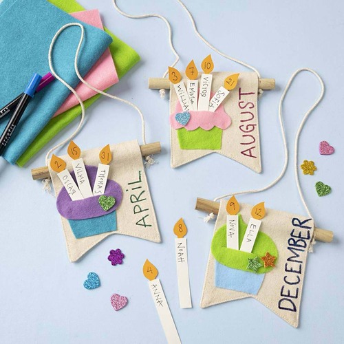 Creativ Company Väggbanners Liten Svalsjärtsform 12 st