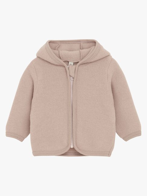 Huttelihut Ullfleecejacka Merinoull, Mahogany Rose