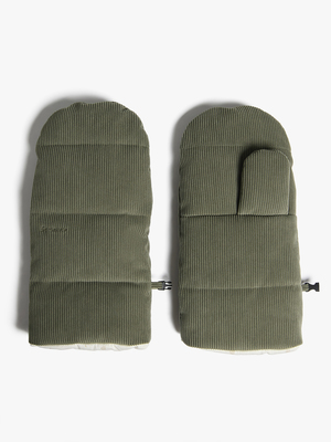 Beemoo Barnevognsvanter, Green Corduroy/Leaf