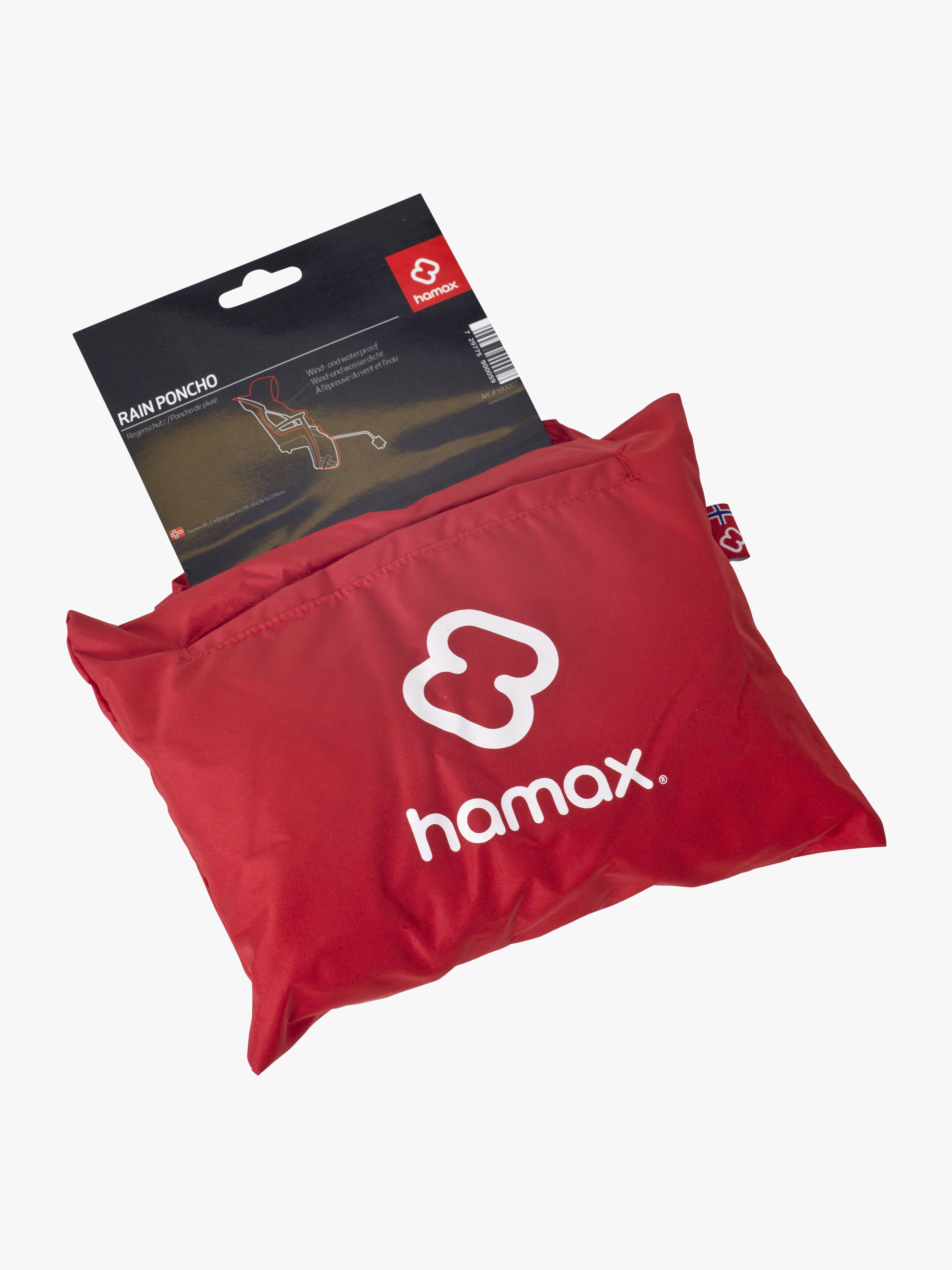 Hamax Regnponcho, Röd