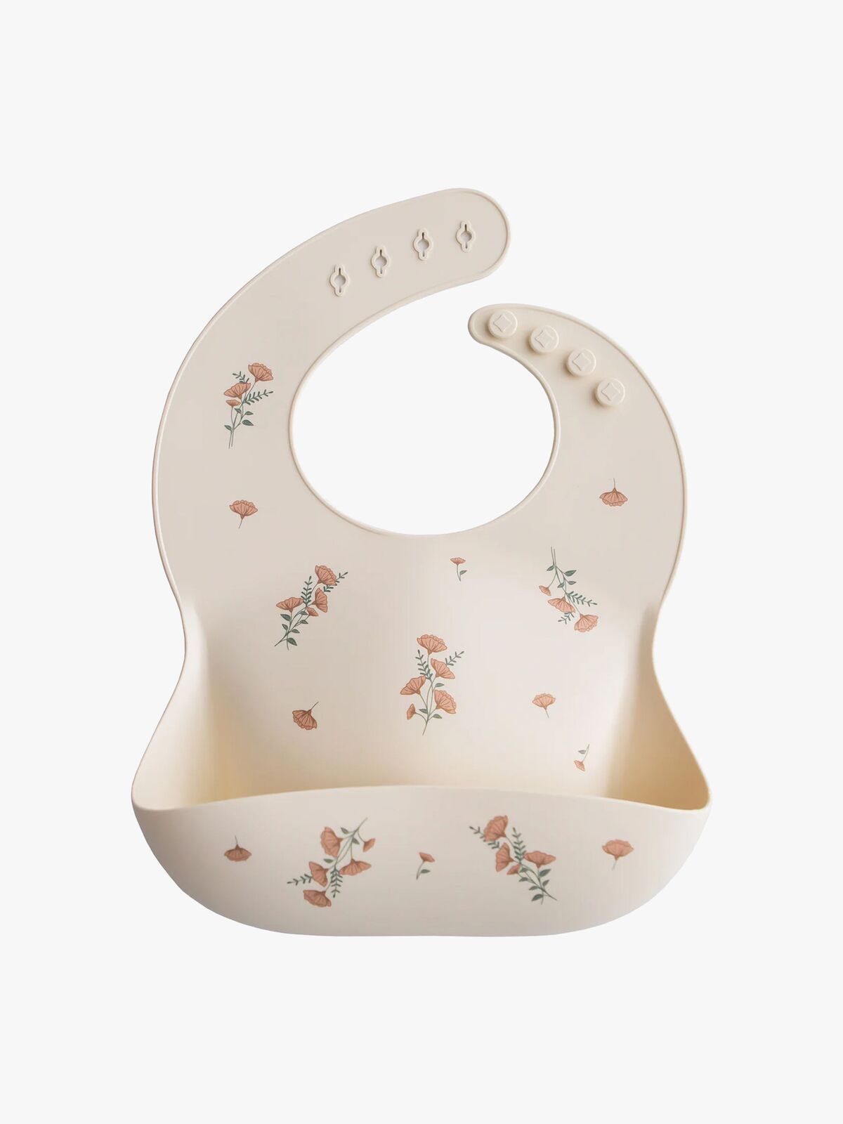 Mushie Haklapp Silikon, Pink Flowers