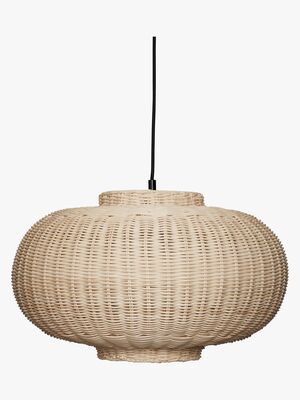 Hübsch Taklampe Chand Pendant Ellipse, Natural