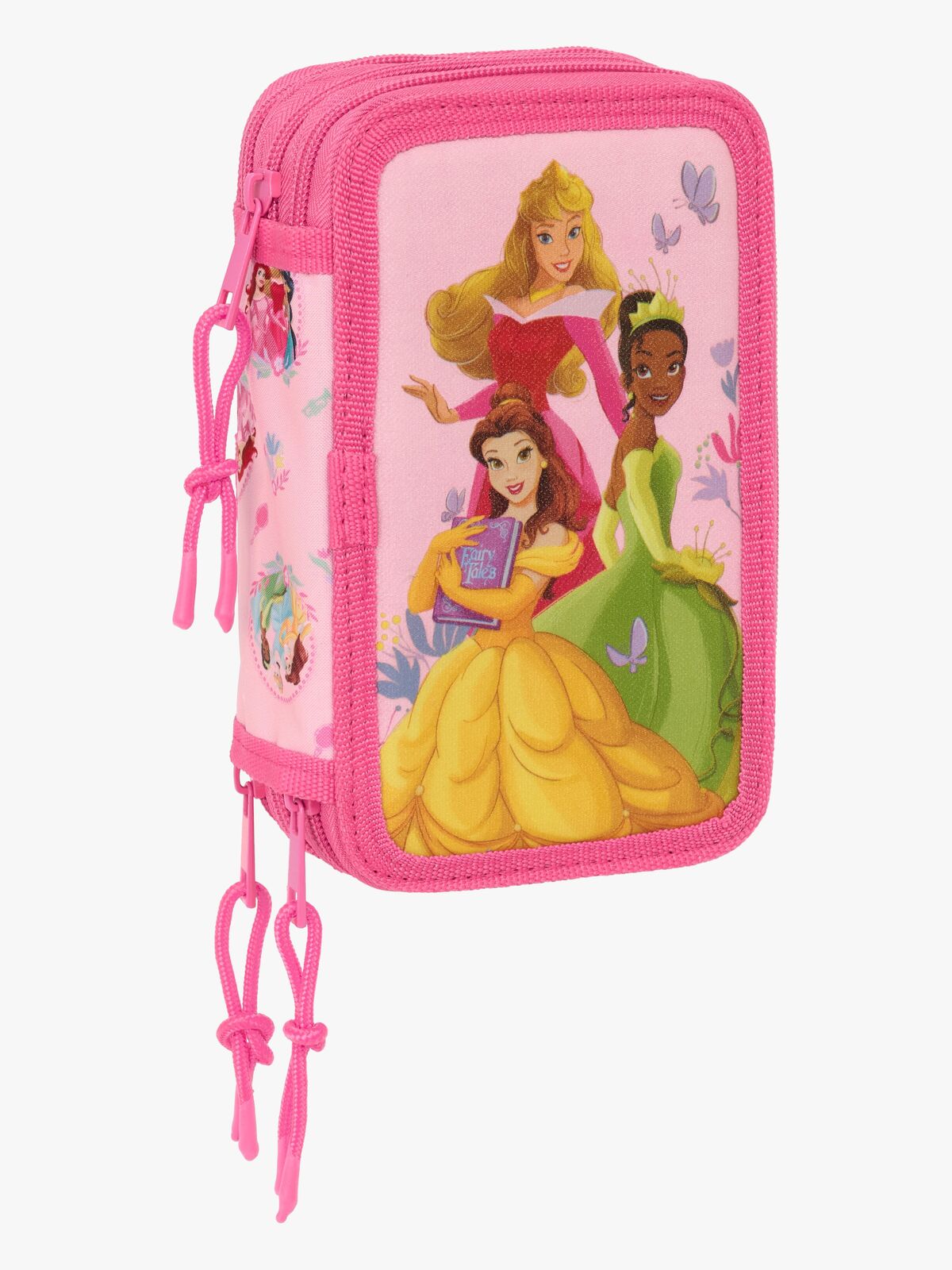 Disney Princess  Fyllt Trippelpennfodral 37 Delar, Rosa