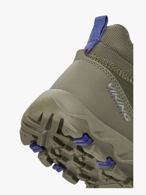 Viking Track Mid SL WP Sneakers, Olive