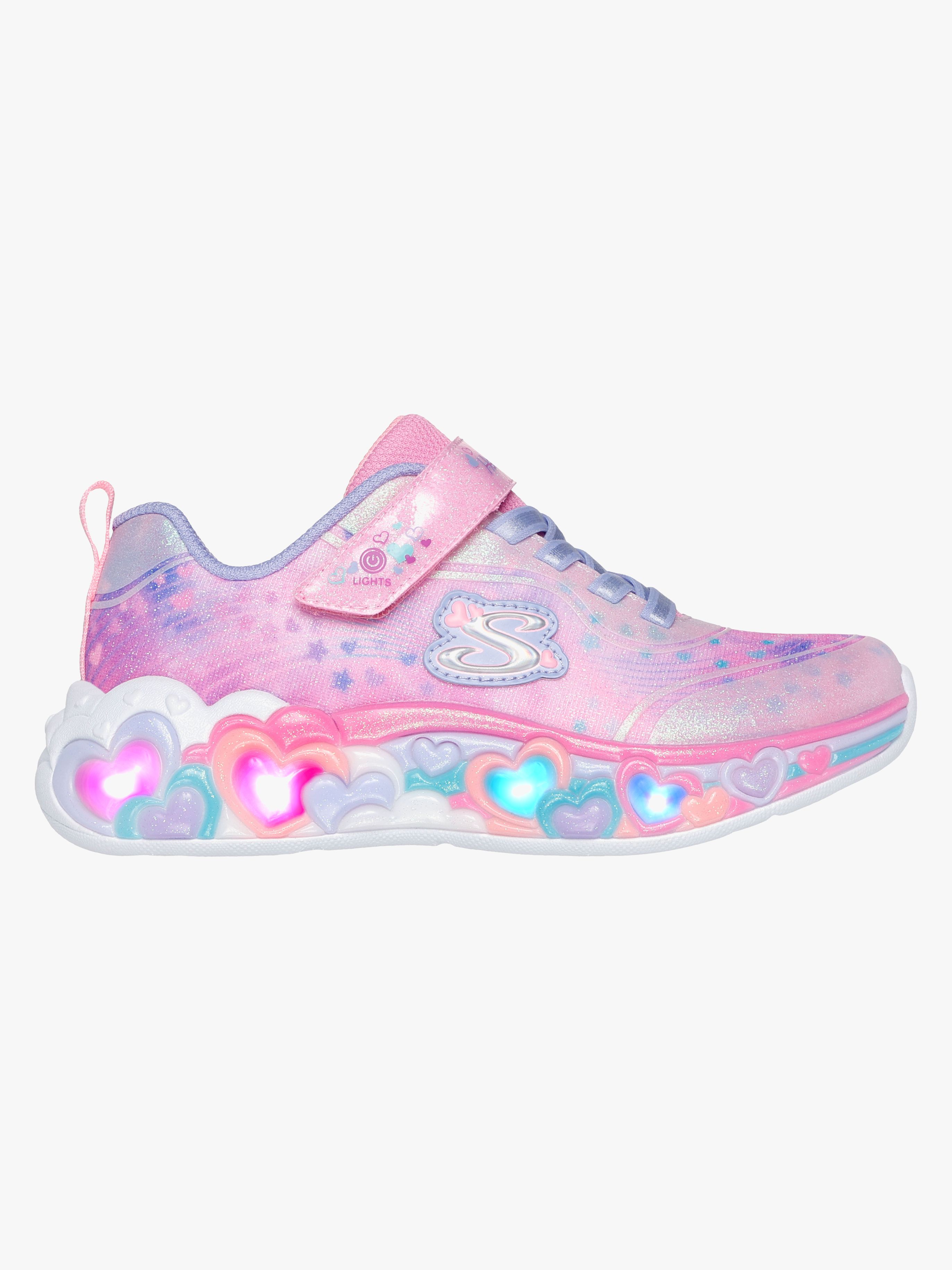 Skechers Eternal Heart Lights  Blinkande Sneakers, Pink, 32
