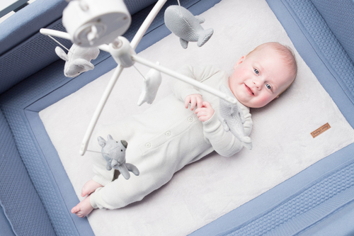 Baby's Only Sängmobil, Grey/White