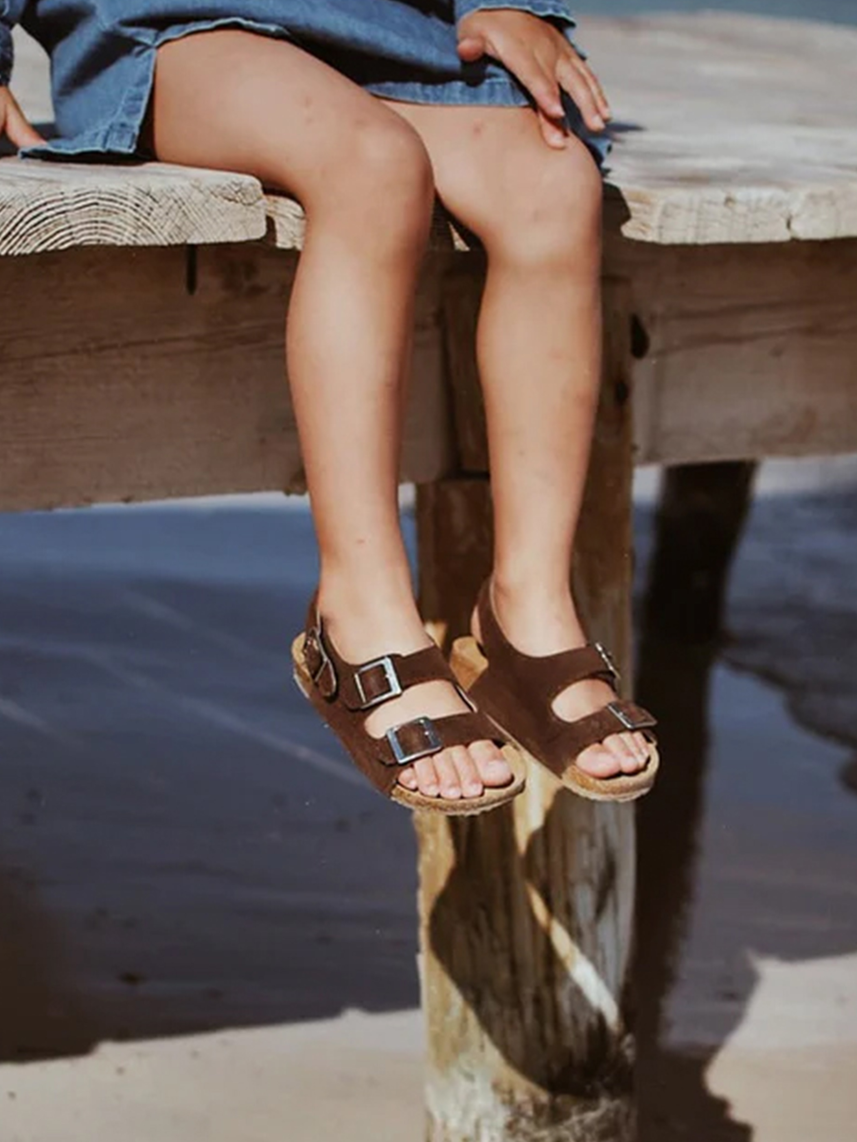 BabyMocs Vacay Sandaler, Brun, 22-23