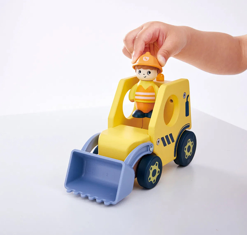 Hape Sagobok med Lekset The Buzzing Bulldozer