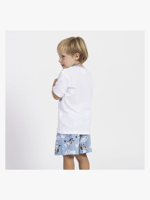 Bluey Pyjamas, Vit/Blå