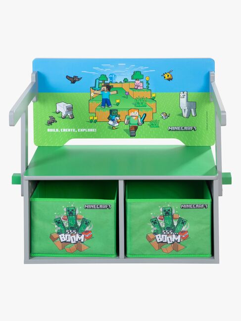Minecraft Fällbar Förvaringsbänk med Bord, Multi