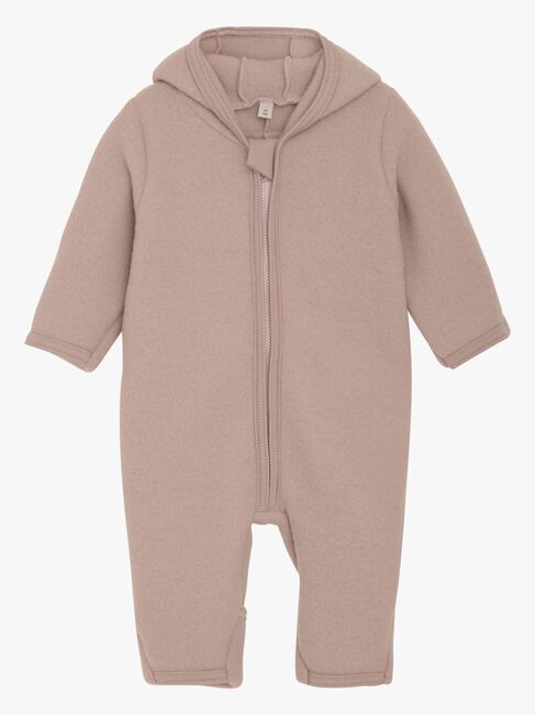 Huttelihut Overall Merinoull med Öron, Mahogany Rose