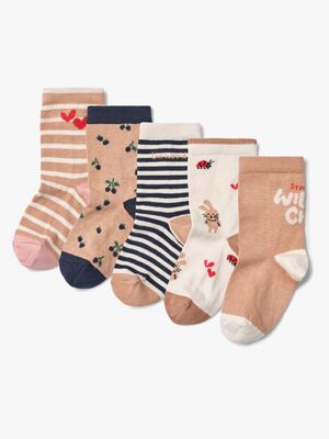 LIEWOOD Silas Sukat 5-pack, Berry Multi Mix