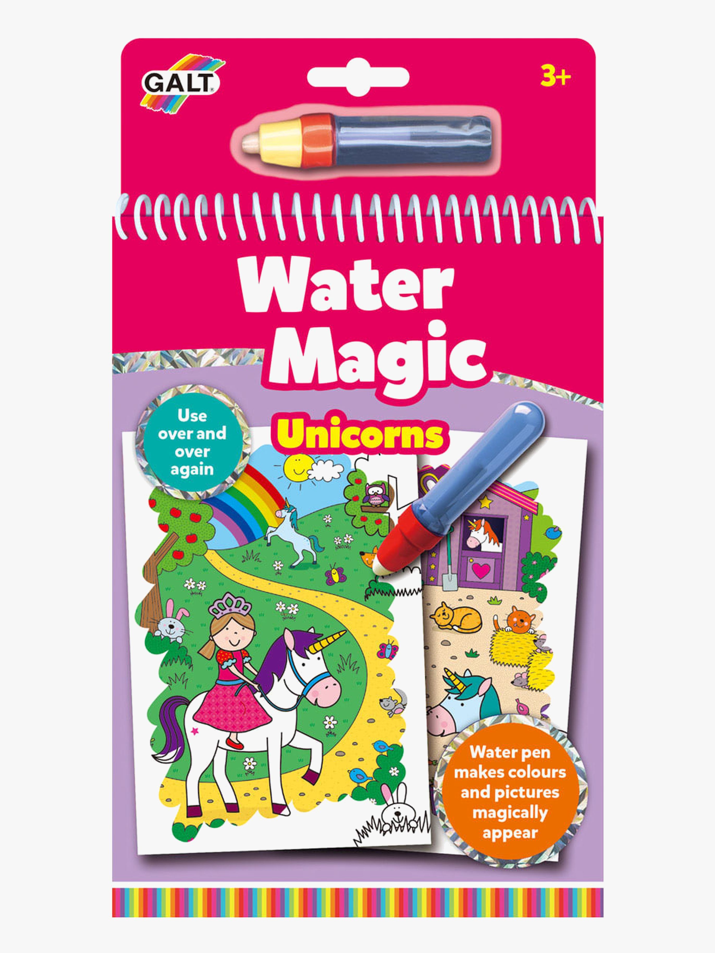 Galt Målarbok Water Magic Enhörning