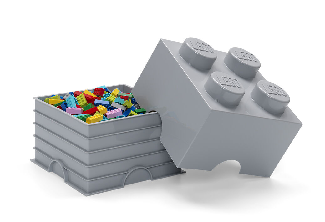 LEGO Förvaring 4 Design Collection Grå