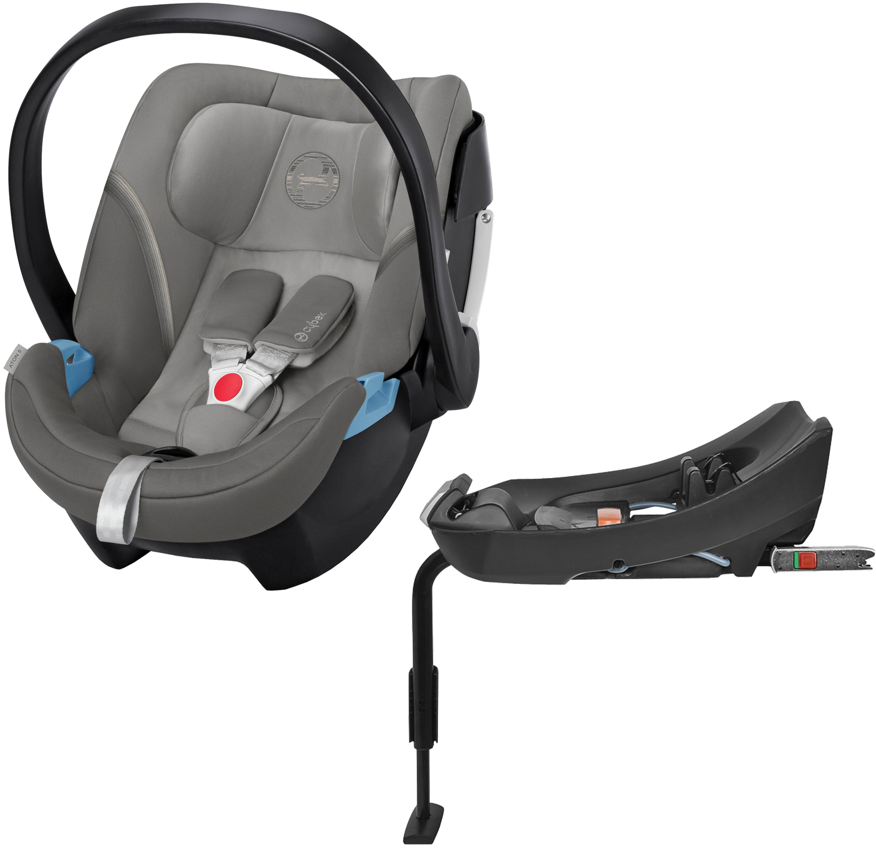 Unterschied Cybex Aton M Und Aton 5 Köp Cybex Aton 5 Babyskydd Inkl. 2-Fix Bas, Soho Grey | Jollyroom