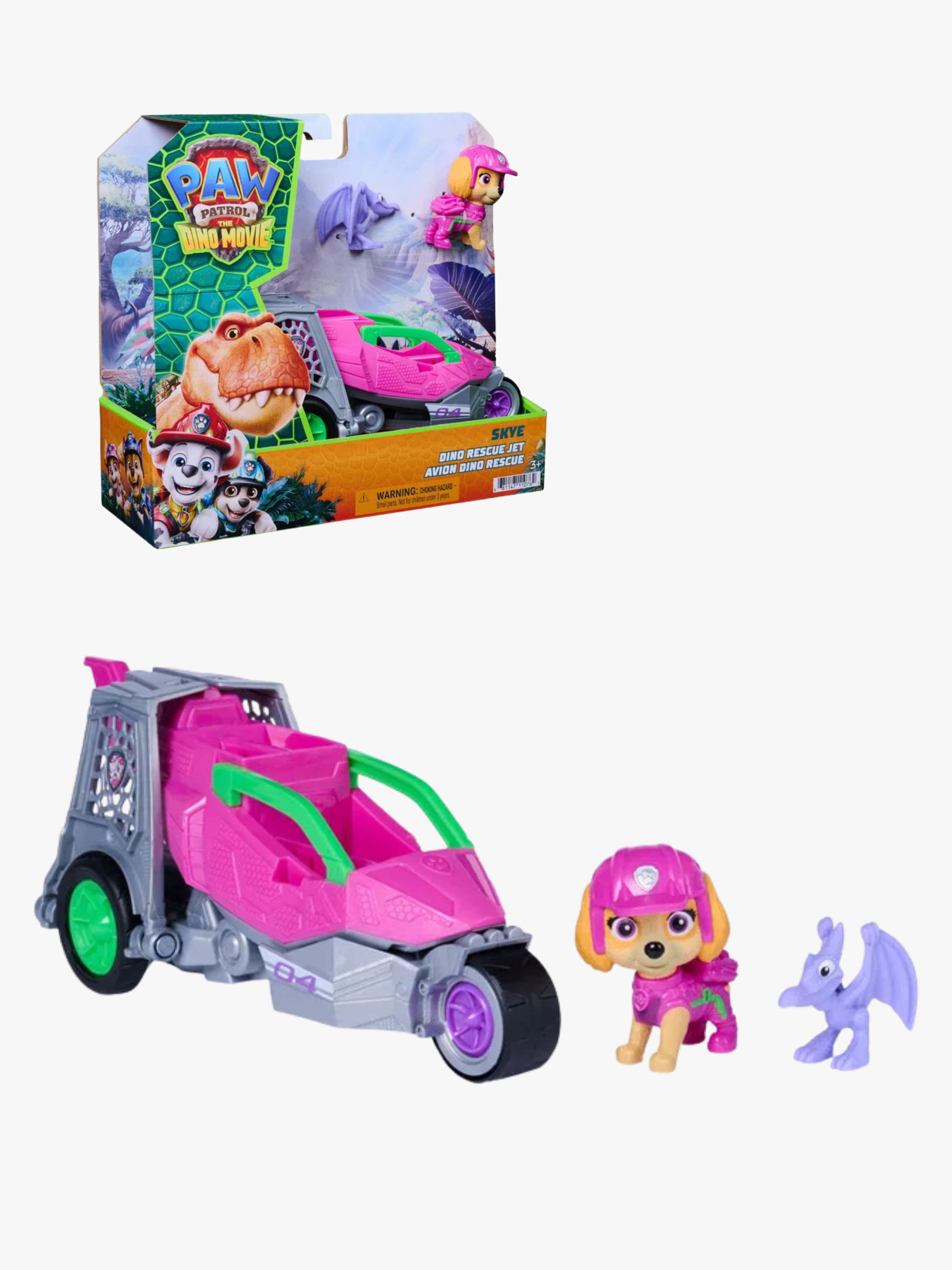 Paw Patrol Dinosaurie-filmen Dino Rescue Fordon Med Figur Skye
