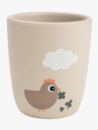 Done By Deer Tiny Farm Silikon Mugg, Sand