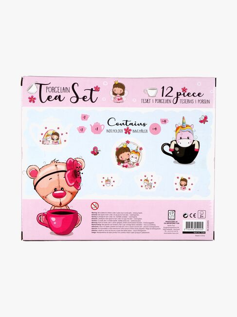 Barbo Toys Lillie & Ellie Teservis i Porslin 12 Bitar