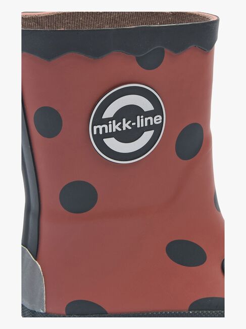Mikk-Line Barefoot Ladybug Gummistövlar, Henna
