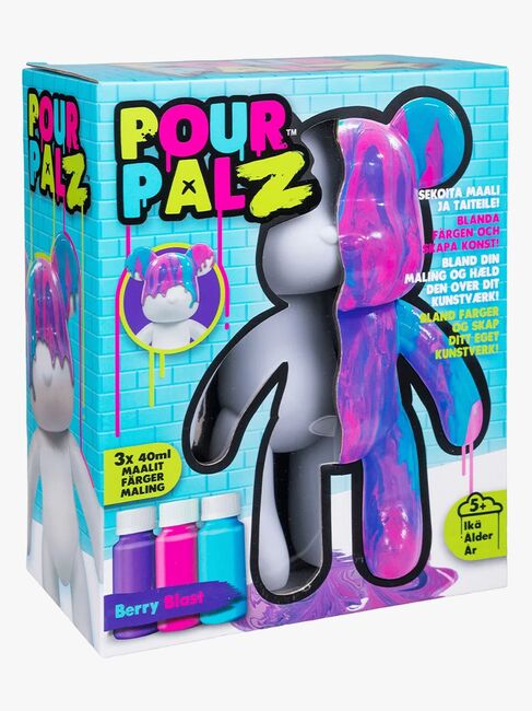 TOYMONSTER POUR PALZ DIY-set Måla Din Egen Björn, Berry Blast