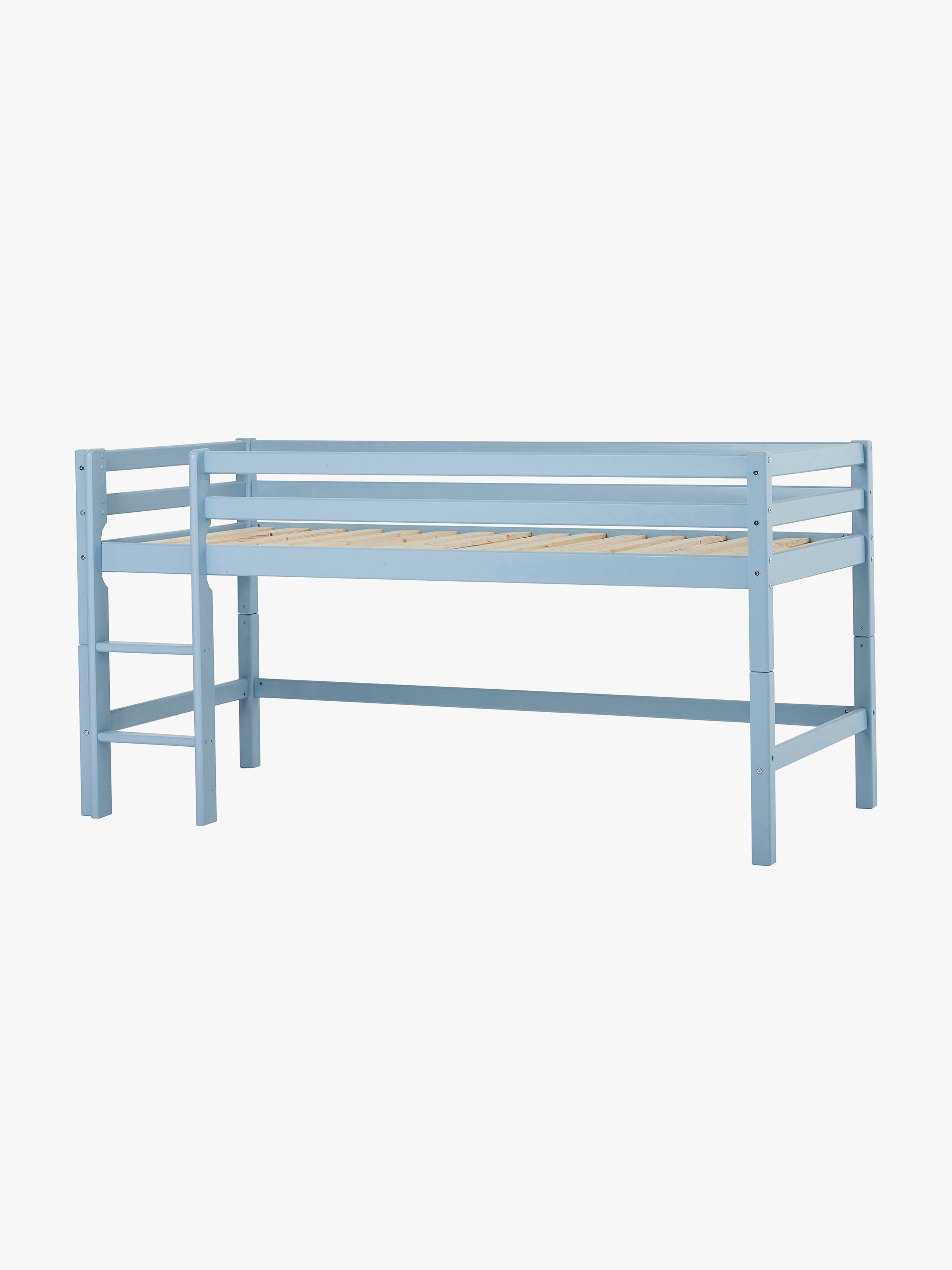 Hoppekids ECO Dream Halvhög Loftsäng 90x200 – Svanenmärkt med 69 cm lekutrymme