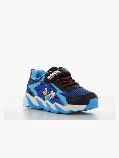 Sonic  Blinkande Sneakers, Black/Cobalt Blue