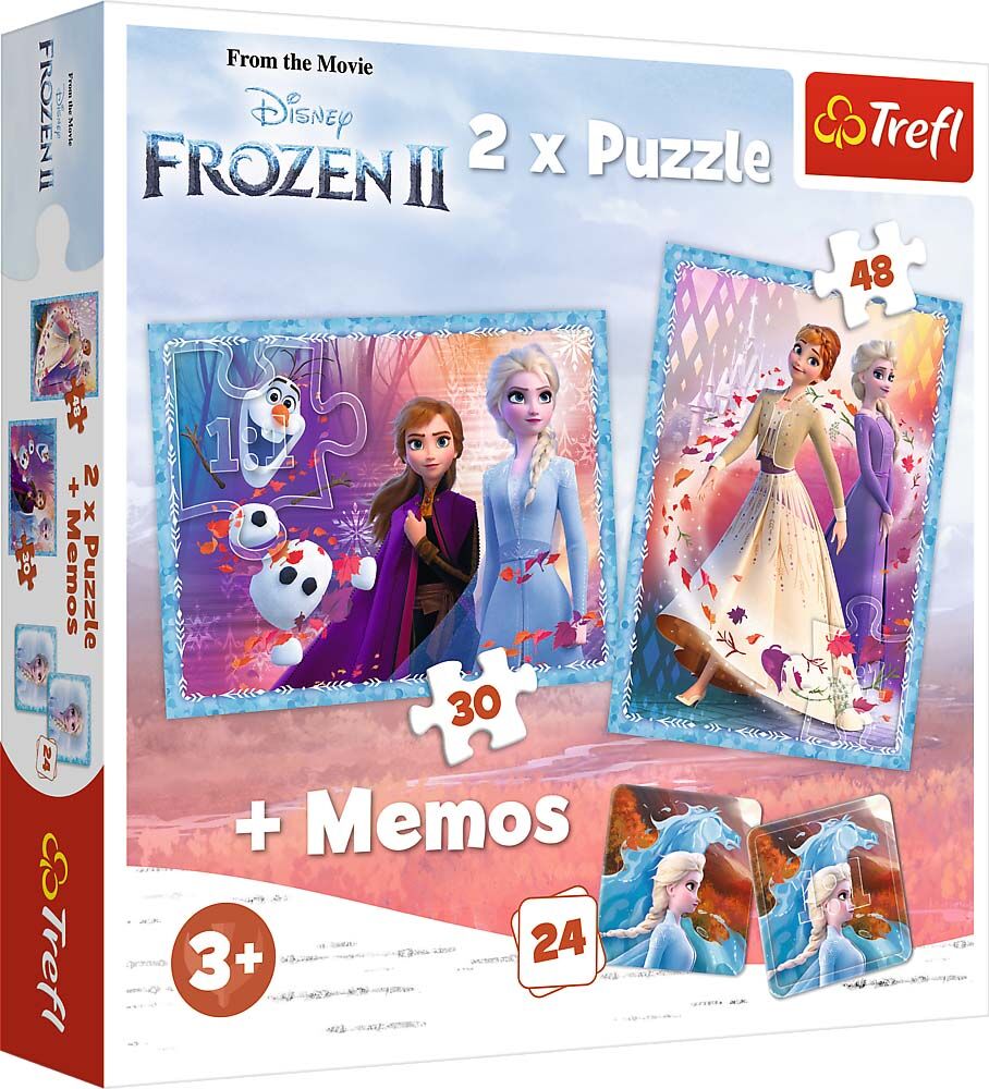Disney Frozen Trefl Frozen 2 Pussel 2-i-1 + Memo