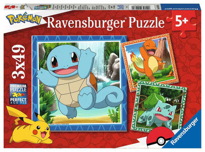 Ravensburger Pussel Pokémon 3x49 Bitar