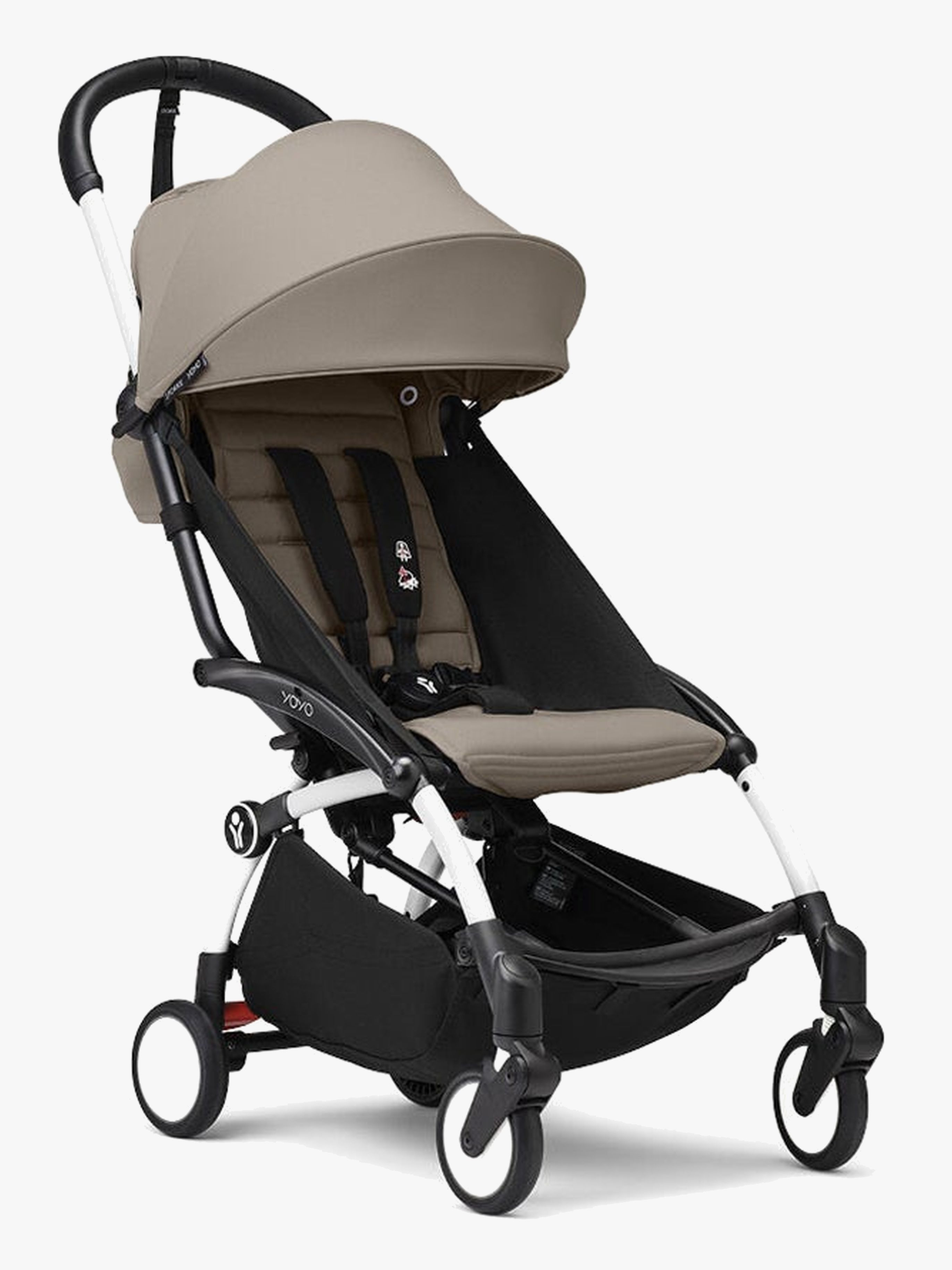 Stokke YOYO 3 Sittvagn inkl. Newborn Pack, Taupe/White