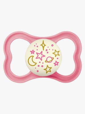 MAM Supreme Night Silikon Schnuller 6-16m, Rosa