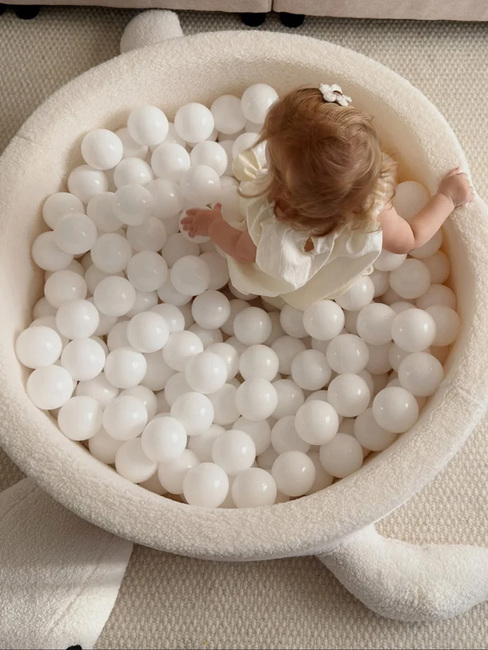 MeowBaby Boucle Turtle Bollhav, Oat Biscuit Beige