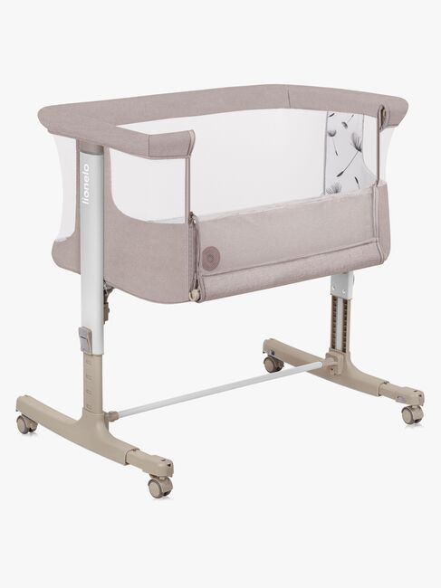 Lionelo Aurora Bedside Crib 3-in-1, Beige Cappuccino