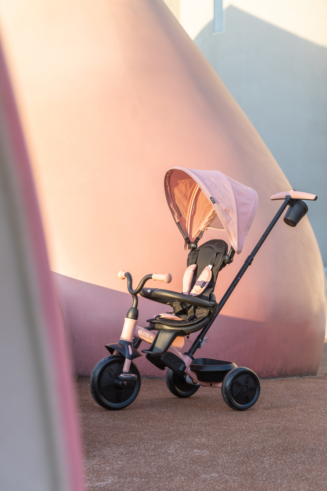 QPlay Elite Platinum Trehjuling, Rosa