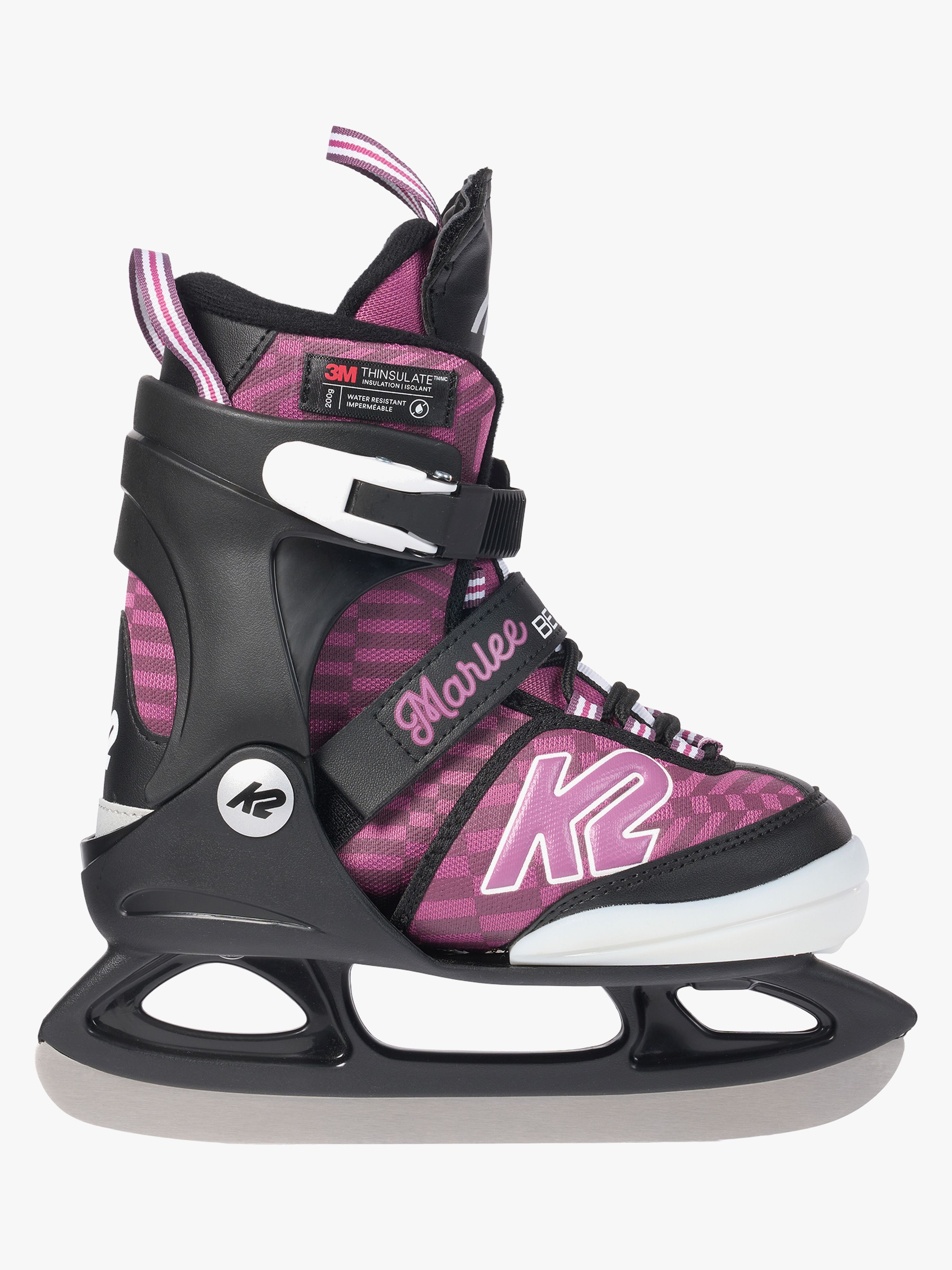 K2 Marlee Beam Skridsko, Svart/Lila, 29-34