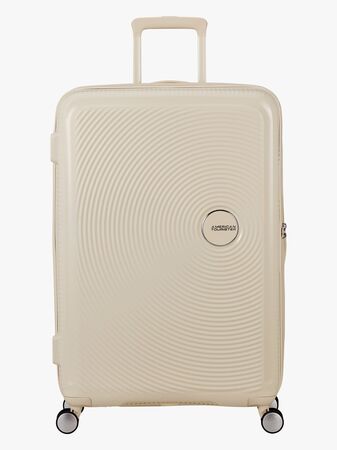 American Tourister Soundbox Spinner Resväska 97-110L, Coconut Sand