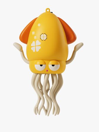 Trend Toys Dansande Bläckfisk, Gul