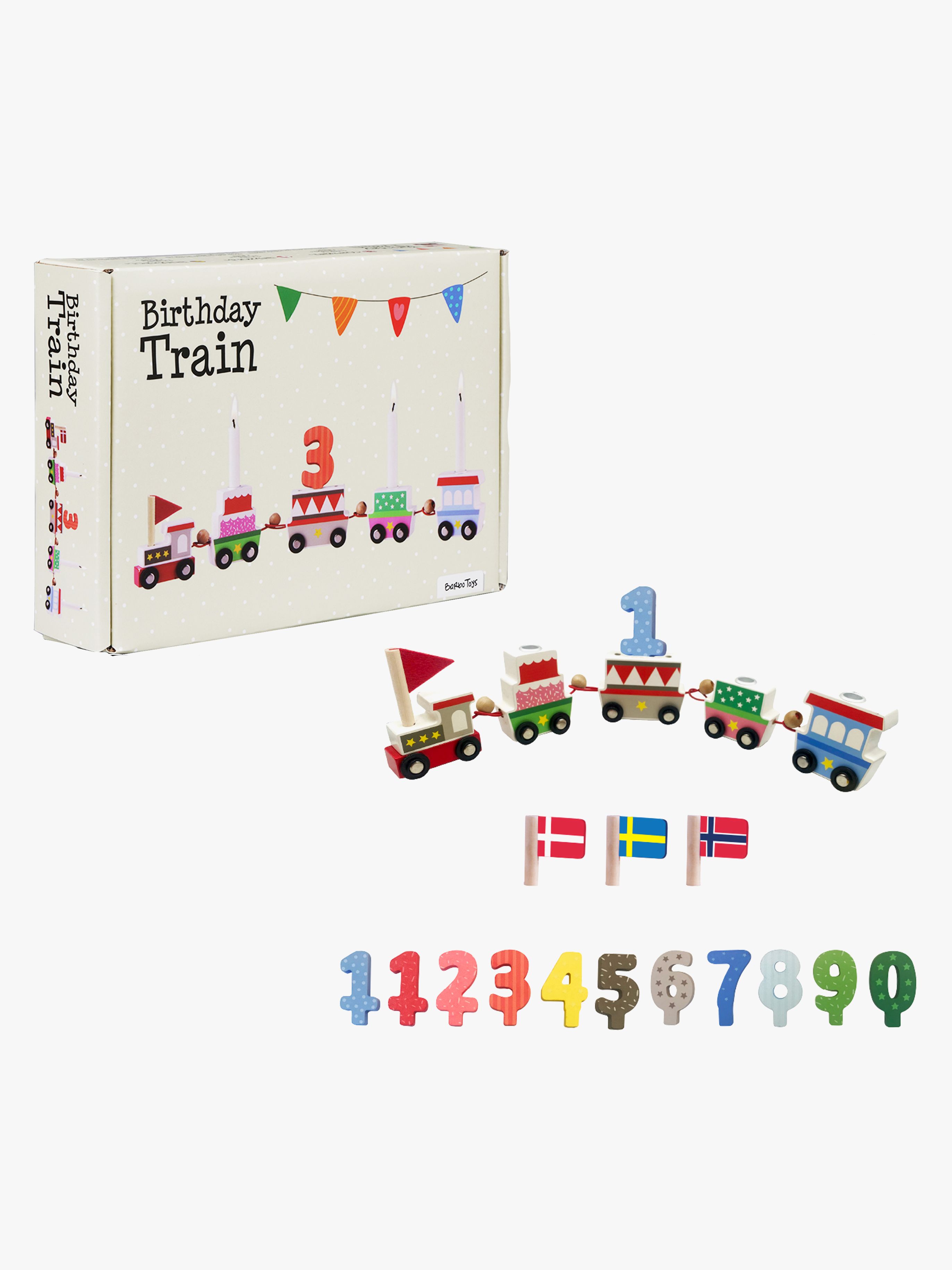 Barbo Toys Födelsedagståg i Trä