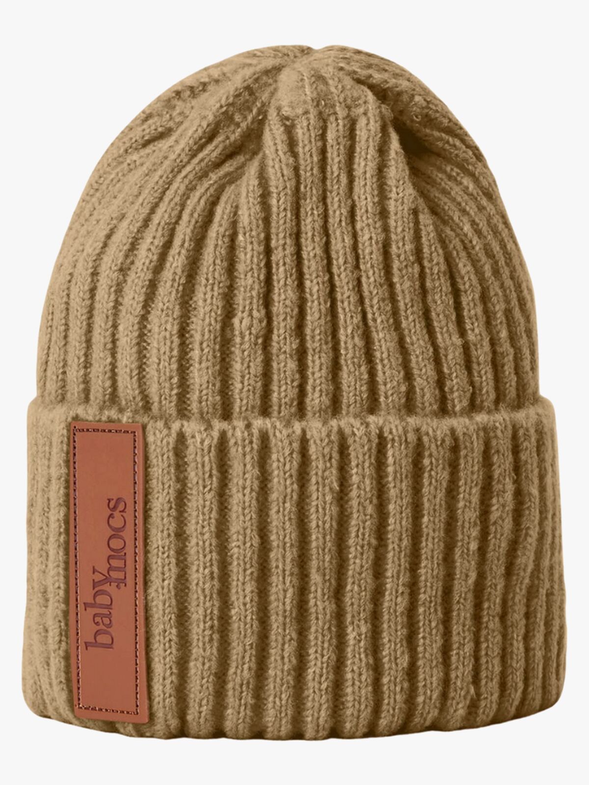 BabyMocs Stickad Mössa, Caramel