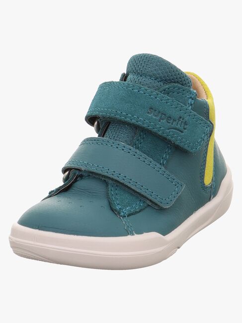 Superfit Superfree Barefoot WP Mid Sneakers, Grön/Gul