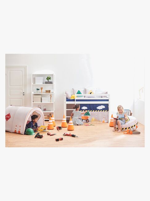 Hoppekids ECO Dream Halvhög Loftsäng 70x160, Vit