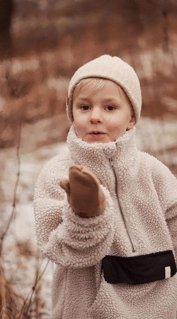 BabyMocs  Stickade Vantar, Caramel