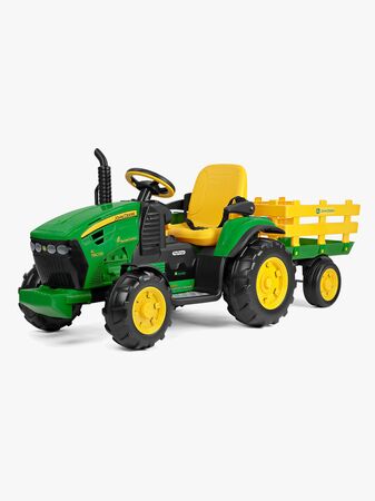 Peg Perego John Deere Eltraktor med Släp