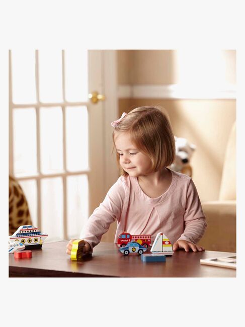 Melissa & Doug Pussel Bilar 9 bitar