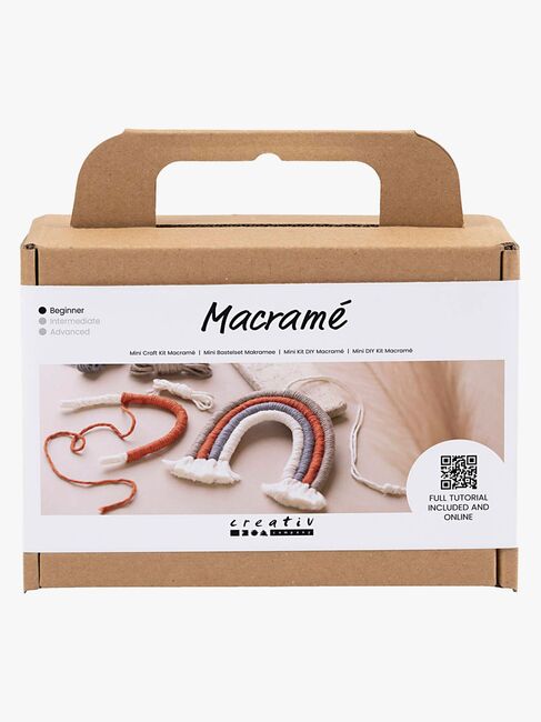 Creativ Company Pysselset Makramé Regnbåge