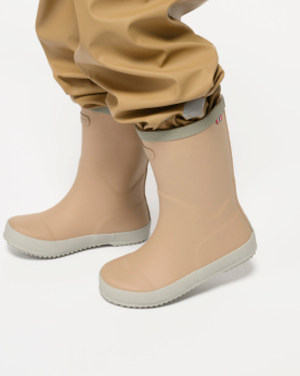 Viking x Kenza Gummistövlar, Dark Sand/Light Green