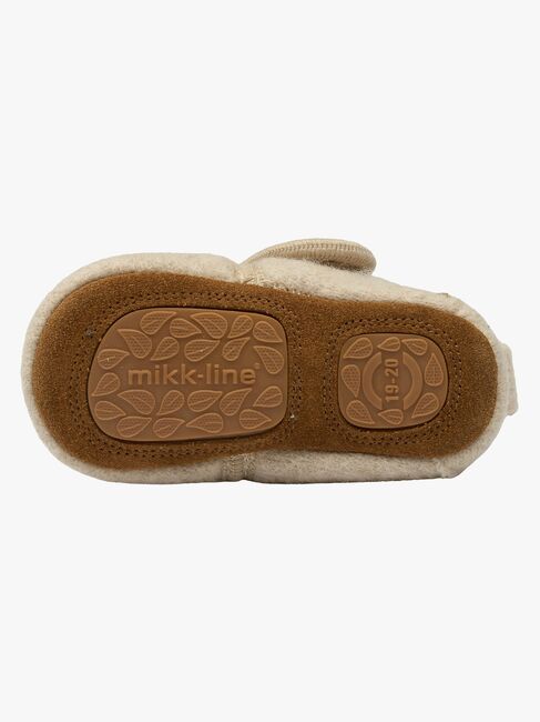 Mikk-Line Inneskor Ull, Off White