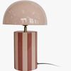 PresentTime Rayado Bordslampa, Rose Tan/Soft Pink