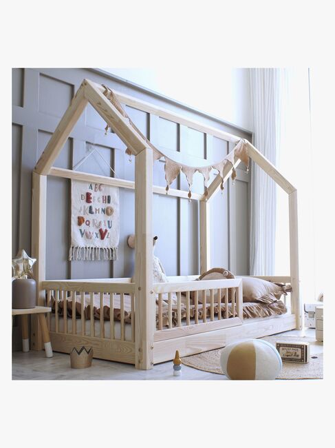 Minitude JAMES Juniorsäng/Montessorisäng 90x190, Natur